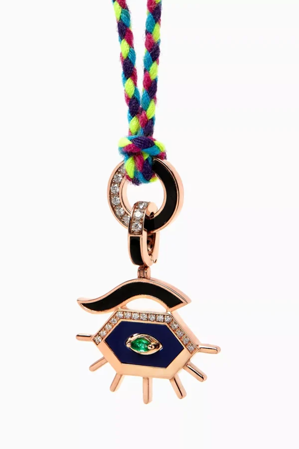 Behind Her Eyes Multi-stone Pendant in 18kt Rose Gold - Image 4