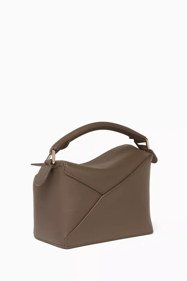 Mini Puzzle Edge Bag in Classic Calfskin - Green - Image 3