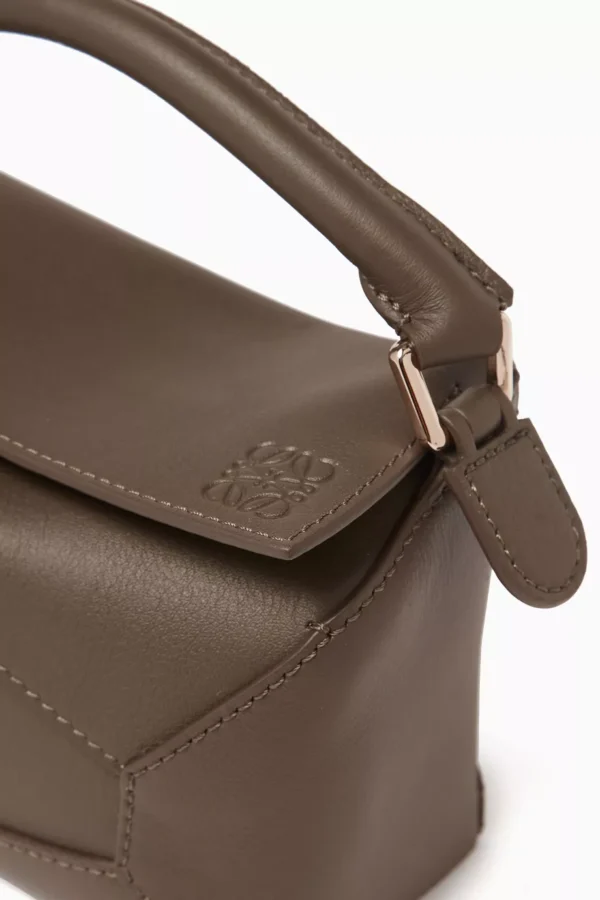 Mini Puzzle Edge Bag in Classic Calfskin - Green - Image 7