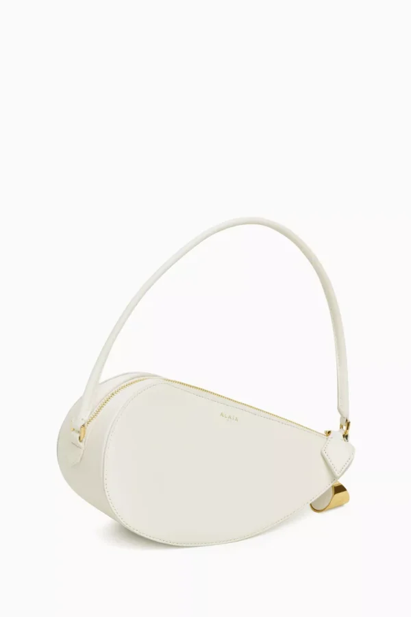 Le Demi-Coeur Shoulder Bag in Leather - White - Image 3