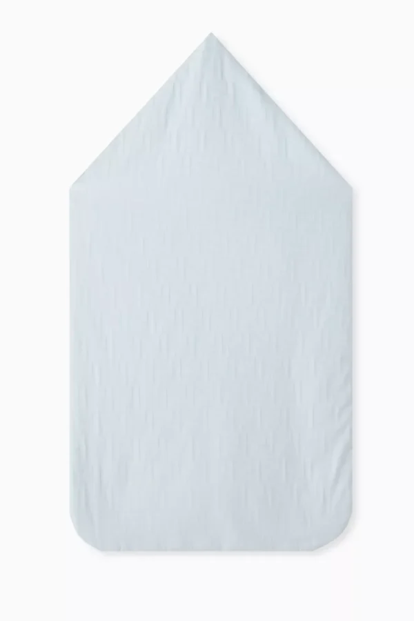 Logo Sleeping Bag in Cotton Jacquard - Blue - Image 2