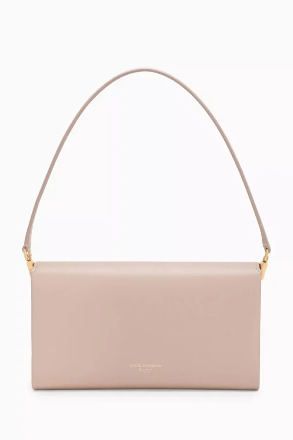Marlene Wallet Shoulder Bag in Calf Leather - Neutral - Image 5