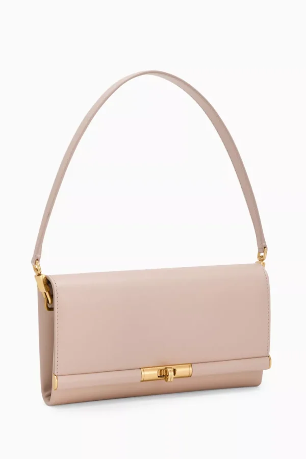 Marlene Wallet Shoulder Bag in Calf Leather - Neutral - Image 3