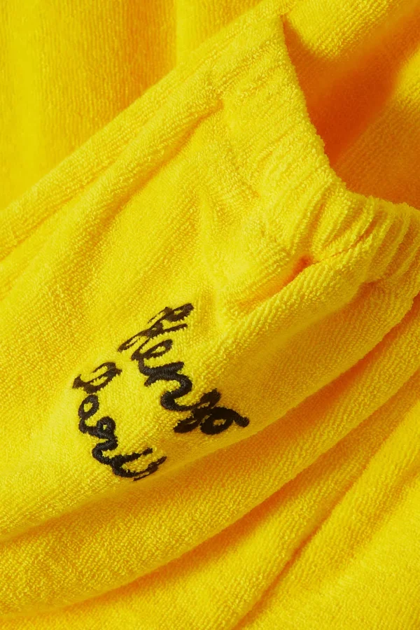 Sun Flower Embroidered Dress in Cotton Terry - Image 3