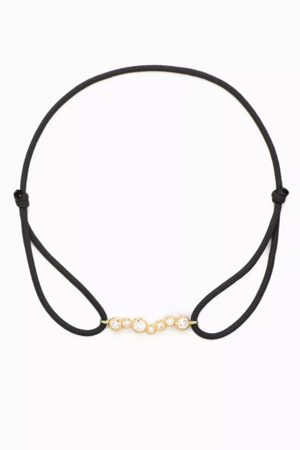 Amie Diamond Bracelet in 18kt Gold - Black