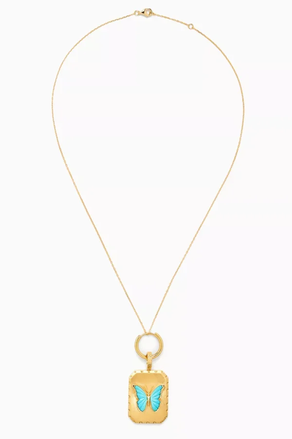 SpreadYourWings Charm Necklace in 18kt Gold - Image 4