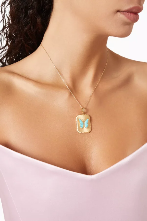SpreadYourWings Charm Necklace in 18kt Gold - Image 5