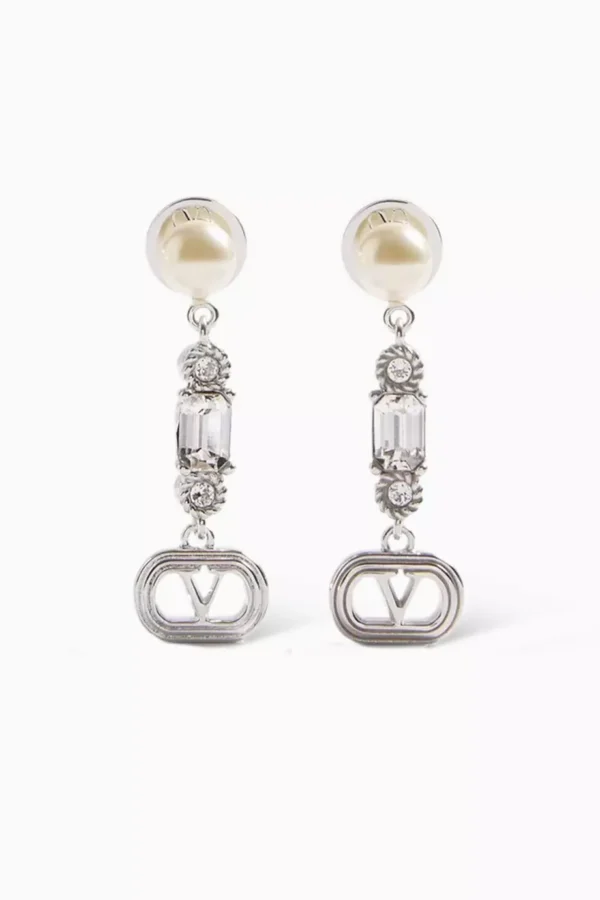 VLOGO Swarovski® Signature Bracelet in Rhodium-tone brass