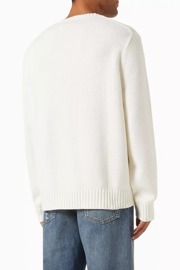 Bear Logo Sweater in Cotton-knit - Image 3