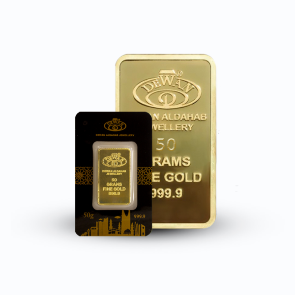 50g 24k gold bar.