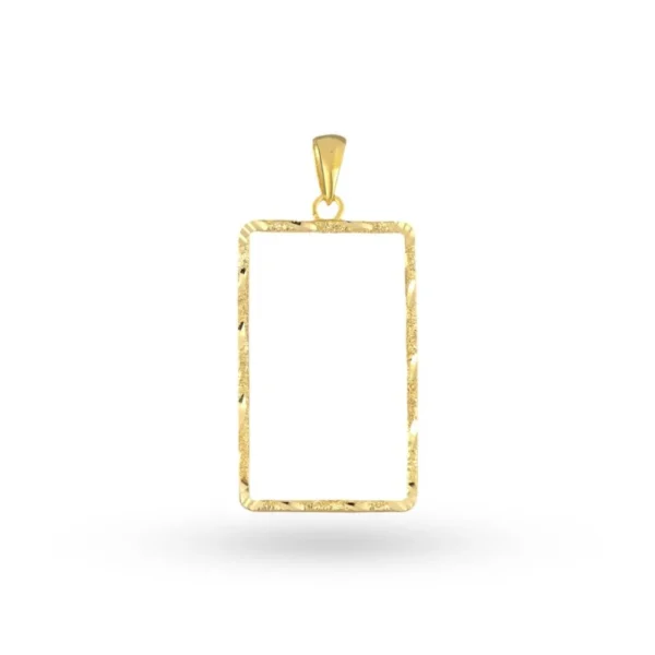 Engraved alloy frame (10 grams) 21 carat