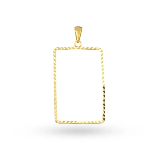21 karat (15.55 g) zigzag and raised alloy frame