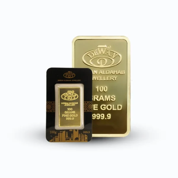 100g 24k gold bar.